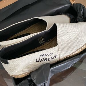 YSL canvas espadrilles